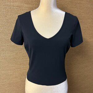 Lululemon Align T-Shirt Womens 8 Black Cropped